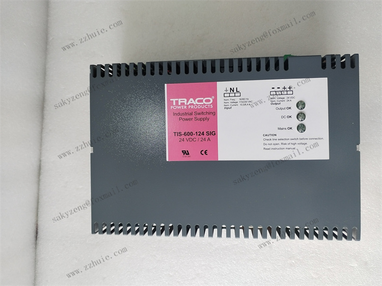 Traco TIS600-124 DIN-Rail Mounted Switching Power Supply, (Actual product appearance shall prevail, professional high-definition pictures will be updated soon)