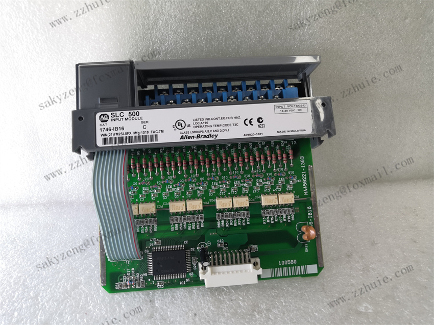 Allen‑Bradley 1746-IB16 16‑Point 24VDC Sinking Digital Input Module for SLC 500 PLC System