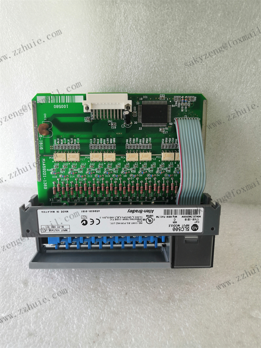 Allen‑Bradley 1746-IB16 16-Point 24VDC Sinking Digital Input Module for SLC 500 PLC Rack