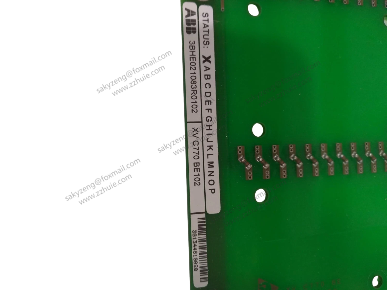 ABB XVC770BE102 3BHE021083R0102 Industrial Control Module, (Actual product appearance shall prevail, professional high-definition pictures will be updated soon)